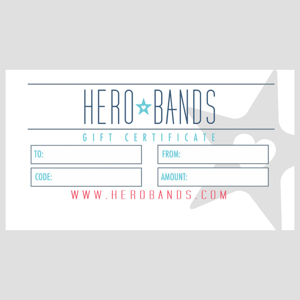 hero bands gift certificate